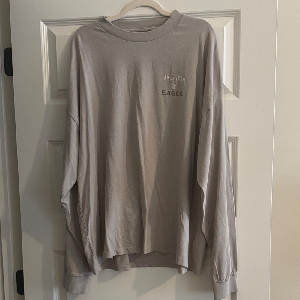 American Eagle Outfitters Cream Oversized Shirt